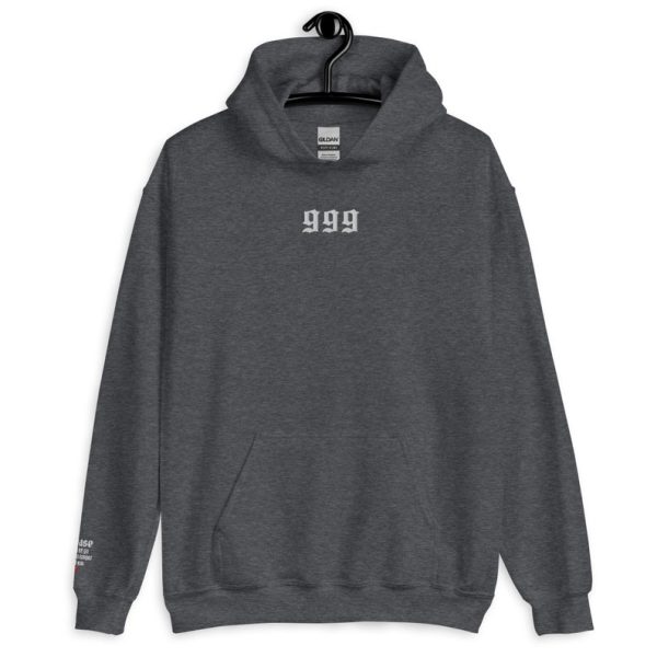 Embroidered 999 Angel Number Unisex Hoodie - Image 5