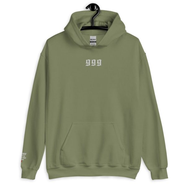 Embroidered 999 Angel Number Unisex Hoodie - Image 6