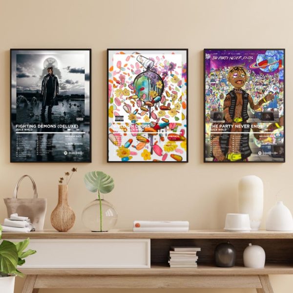 Juice WRLD Album Cover Poster Bundle Set of 6 - Image 2