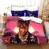Juice WRLD themed bed set for teen bedroom with stars and 3D effect