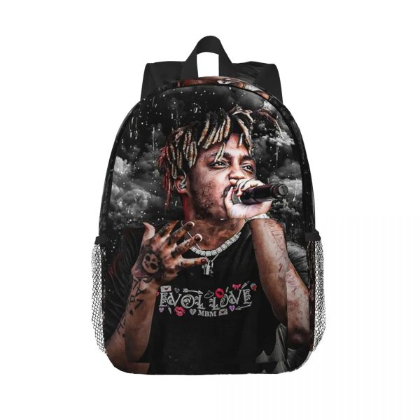 Juice WRLD streetwear backpack for students, boys and girls – school bag and laptop shoulder bag