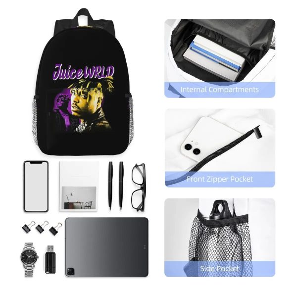 Juice WRLD Streetwear School Backpack for Students and Fans