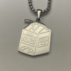 Juice WRLD necklace stainless steel rapper chain pendant for men and women 19.69 inches