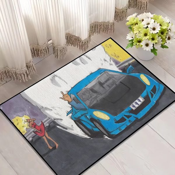 Juice WRLD Legends Never Die floor mat for living room, bedroom, or entrance