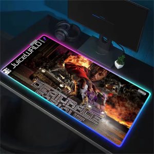 Juice WRLD LED RGB luminous gaming mat for desk setups