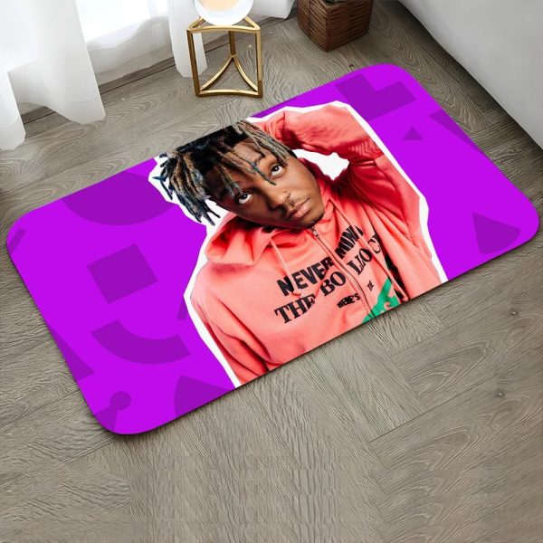 Juice WRLD floor mat non-slip rug for bathroom and kitchen – perfect music-themed home decor for fans