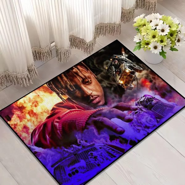 Juice WRLD Fighting Demons Non-slip Welcome Door Mat for Home Decor – Bedroom, Balcony, Bathroom Rug