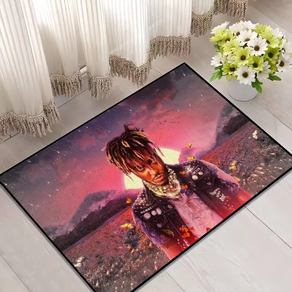 Juice WRLD Fighting Demons Non-slip Welcome Door Mat for Home Decor – Bedroom, Balcony, Bathroom Rug