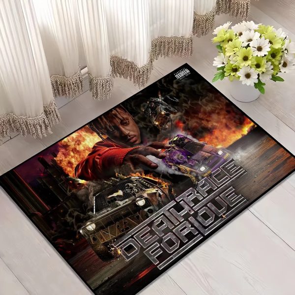 Juice WRLD Fighting Demons Non-slip Welcome Door Mat for Home Decor – Bedroom, Balcony, Bathroom Rug